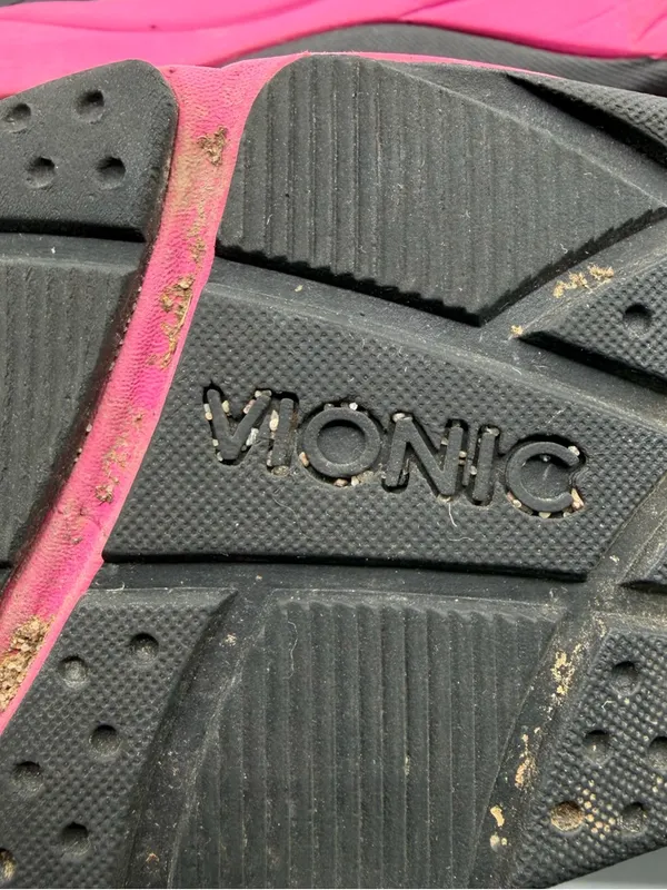 Vionic Kona Walking Shoes Womens 6.5 Wide Black Pink 1st Ray 43KONA 8552 - Image 7