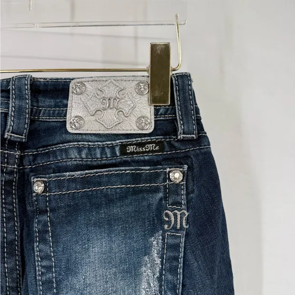 MISS ME Signature Skinny‎ Crop Colorful Jewel Embellished Jeans Size 25 - Image 8