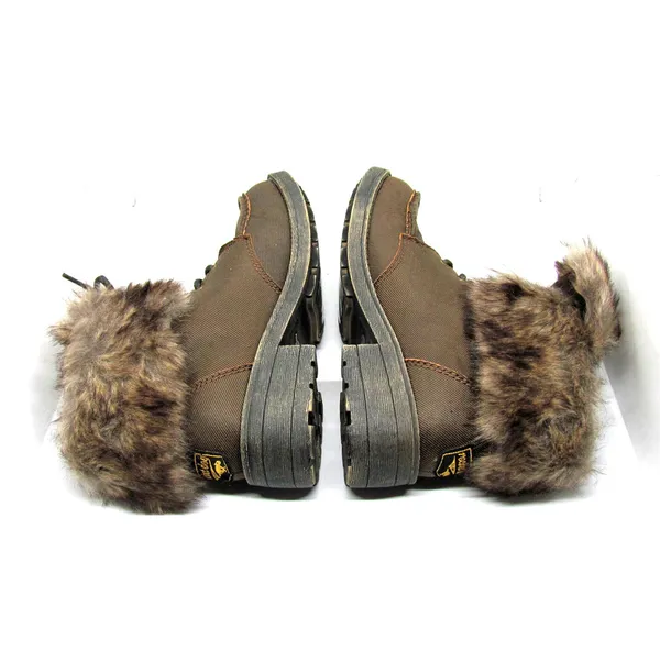 ROCKET DOG Faux Fur Trim Combat Moto Ankle Boots - Image 7