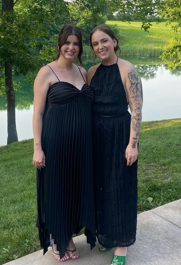 Petal & Pup Midi Dress Black - Image 2