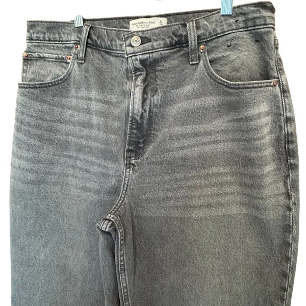 Abercrombie Fitch Ankle Straight Jeans 31/12S Curve Love Ultra‎ High Rise - Image 3
