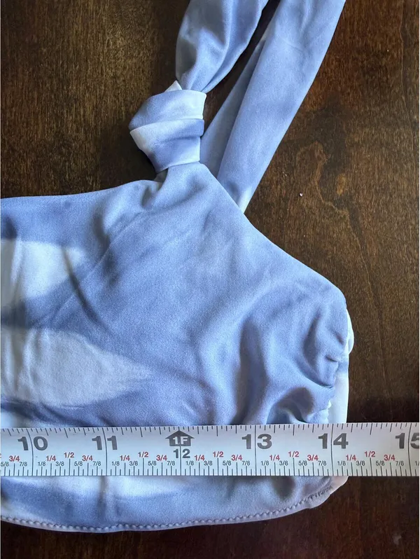 Aerie Blue Tie-Dye Bikini Top Size M - Image 5