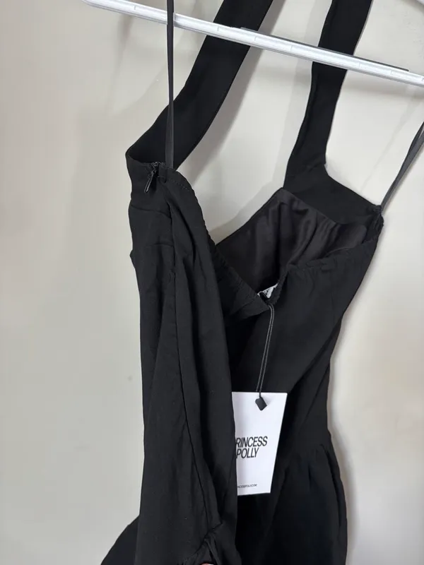 Princess Polly Gigli Bubble Hem Mini Dress Black Size 8 NWT - Image 8