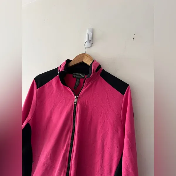 Lauren Ralph Lauren Pink and Black Active Full‎ Zip Packable Hood Jacket - Image 2