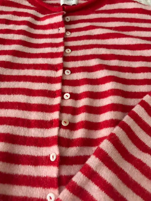 Striped Button Up Sweater - Image 3
