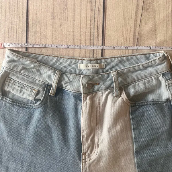 Pacsun Colorblock High Rise Mom Jeans - Image 9
