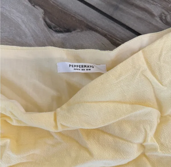 Peppermayo butter Yellow Top off the shoulder - Image 4