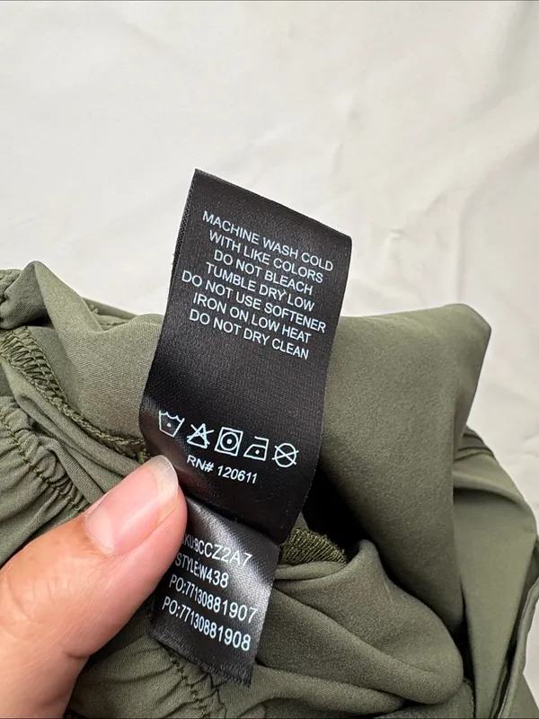 Back Country size medium one piece Olive Green Sleeveless Jumpsuit cropped - Image 14
