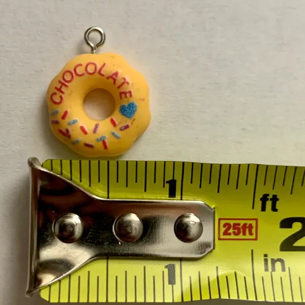 Donut Charm Pendant Yellow - Image 6