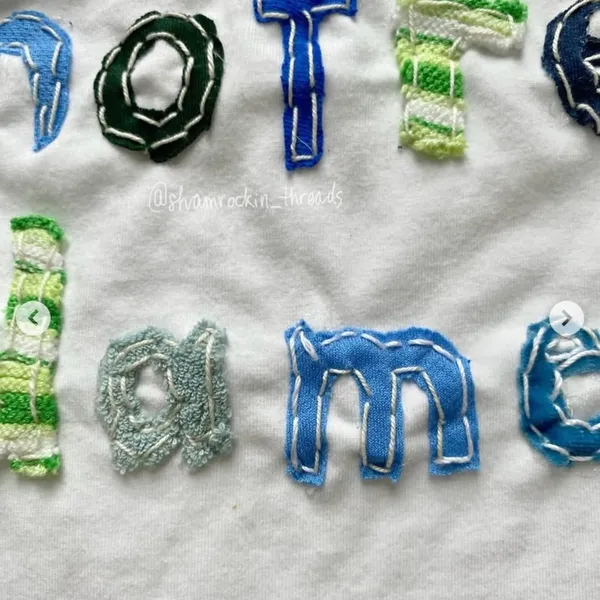 Old Navy Notre dame patchwork quilted reworked bodysuit - Image 14