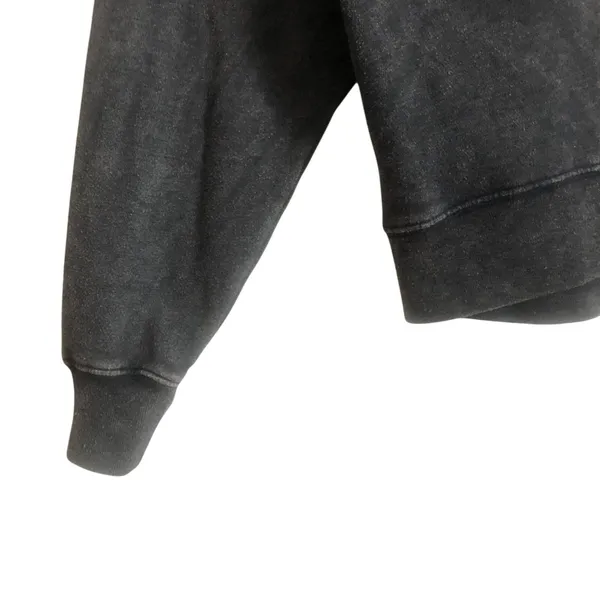 Hollister Dark Heather Gray Crew Neck Long Sleeve Fleece Pullover Sweater Small - Image 6