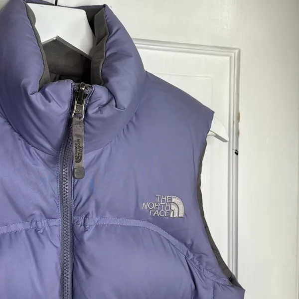 The North Face Women’s Lilac Purple Gilet Puffer Down Jacket Vest W1461 Sz S - Image 2