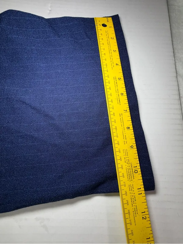 Lioness Navy Pinstripe Wide Leg Trousers - Image 5