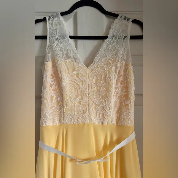 After Six Whimsical Lace Bodice V-Neck Romantic Dress‎ Sz 4 Fairycore Cottage - Image 5