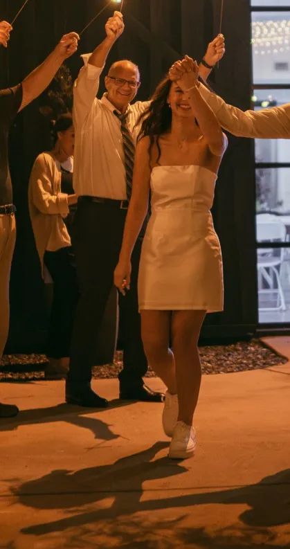 Lulus NWT Perfectly Forever White Off-the-Shoulder Bow Mini Dress - Image 3