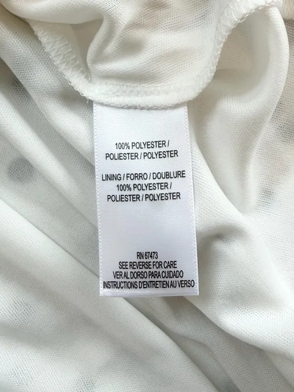 NWT Polka Dot Tiered Ruffle Maxi Dress White Size 8 - Image 8