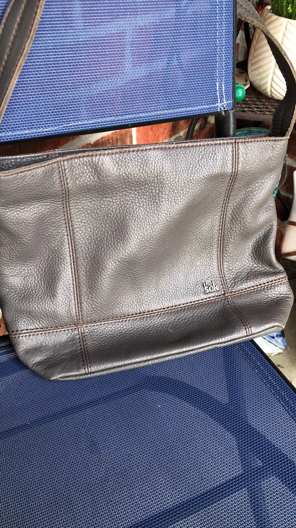 The Sak Gray Leather Shoulder Purse - Image 15