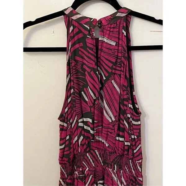 Anthropologie Maeve Kelli Halter Maxi Dress Pink Small - Image 5