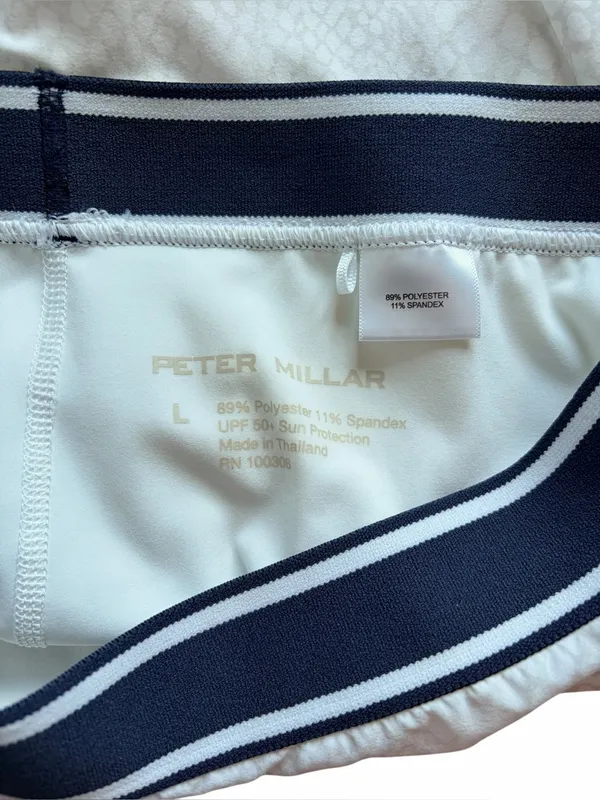 Peter Millar Gabriela Swing Skort in Slithering White Size Large Golf Tennis - Image 3