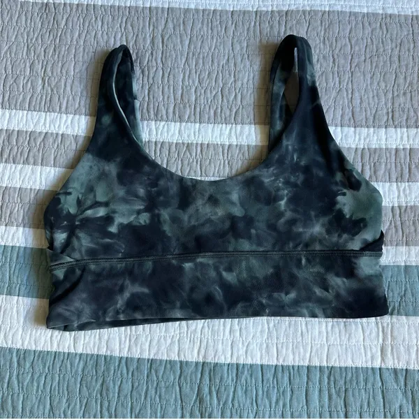 Lululemon Align Reversible Bra 10 Diamond Dye Silver Blue Tidewater Teal Grey - Image 2