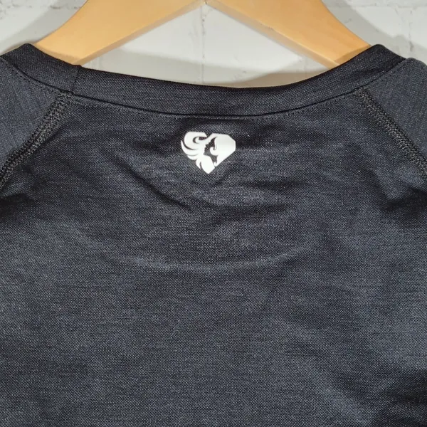 WOMENS BEST Move Seamless Long‎ Sleeve Crop Top Black Medium Athletic Workout - Image 6