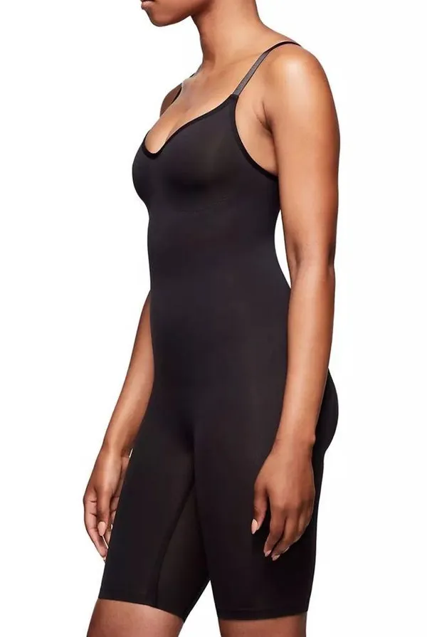 New Seamless Sculpt Mid Thigh Bodysuit in Onyx Small - Image 3