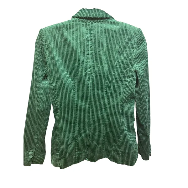 525 AMERICA Green Corduroy Blazer Jacket‎ Mustard Yellow Lined XS - Image 2
