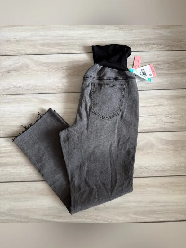 Motherhood Maternity Slim Straight Jeans Black Large NWT STITCH FIX - Image 7