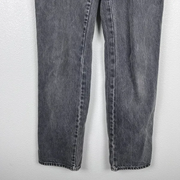 Rollas Womens Classic Straight High Rise Jeans Grey Size 26 - Image 3