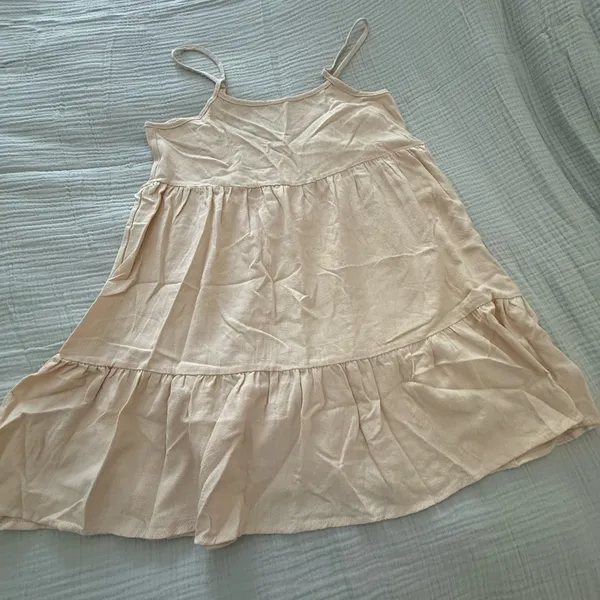 SHEIN Cream Tiered Spaghetti Strap Sundress - Image 2