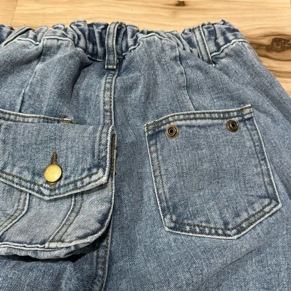 NEW Revolve Elliatt Paperbag Raw Hem Jeans With Removable Pocket Women’s Medium - Image 6