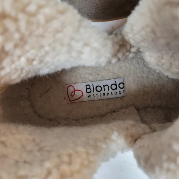 Blondo Serene Slippers Womens 11 Brown Suede Sherpa Lining Waterproof Moccasin - Image 2