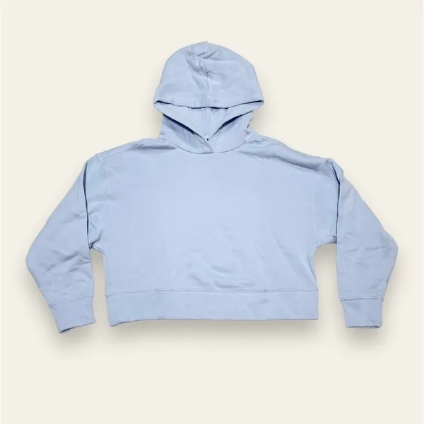 NWT Old Navy Light Blue Pullover Hoodie - Image 2