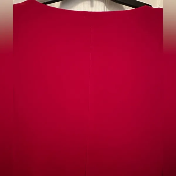 LAUREN Ralph Lauren Red Midi Stretch Dress - Image 4