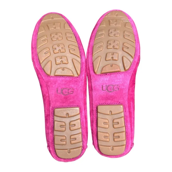 UGG Leather Fuchsia Pink Leather Bow Flats US 6 women’s - Image 9