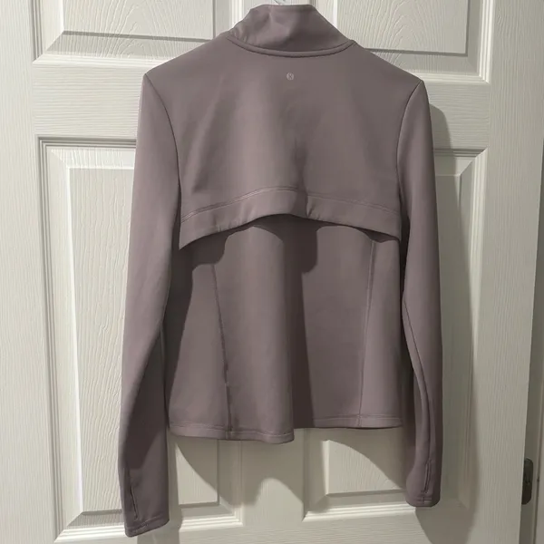 Layers Thumb Hole Women's Mauve Full-Zip Jacket M - Image 7