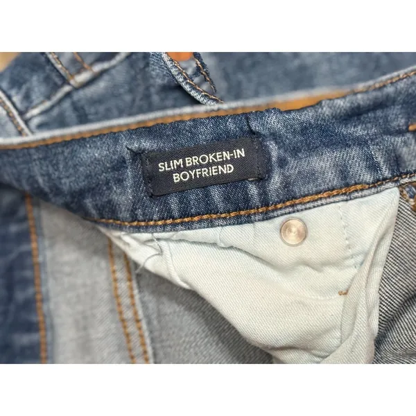 J.Crew Slim Broken In Boyfriend Jeans Distressed Light Blue Wash Denim Sz 27 - Image 6