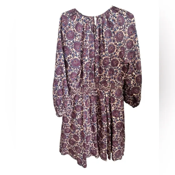 J.Crew Palermo Smocked-Waist Mini Dress in Floral Bouquet Linen LT - Image 4