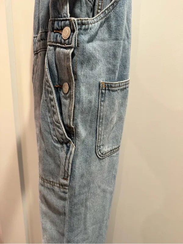 GAP Light Blue Denim Overalls‎ Size XS - Image 9