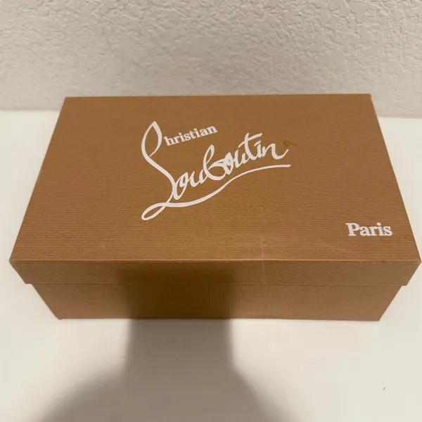 Christian Louboutin Insectika 100 Seta Caramel Tan High Heels 40.5 - Image 13