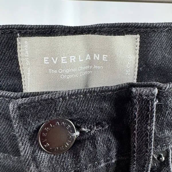 Everlane‎ The Original Cheeky Jean in Black Size 26 Crop - Image 11
