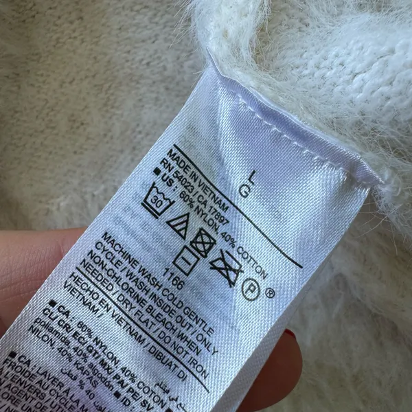 Old Navy Fuzzy Eyelash Crewneck Sweater - Image 9