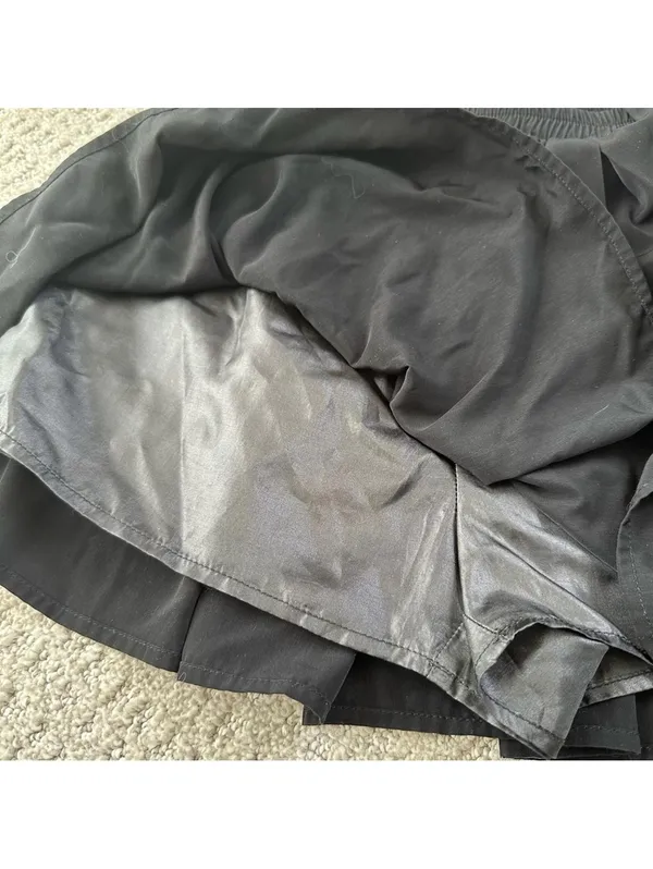 Forever 21 Bow Elastic Waist Mini Skort Skirt BLACK XS - Image 3