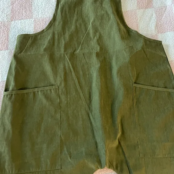 Casual Olive Green Jumpsuit Size L - Image 5