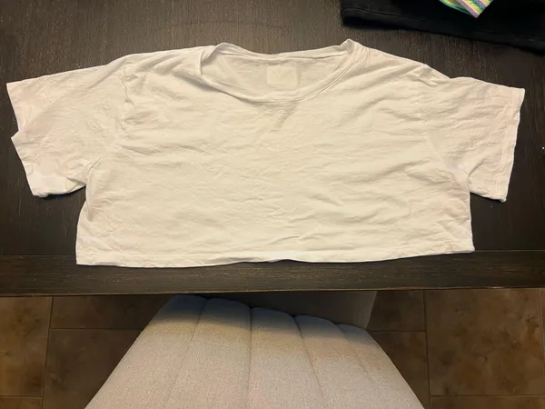 Daily Drills Soft Cropped Tee White - Image 4