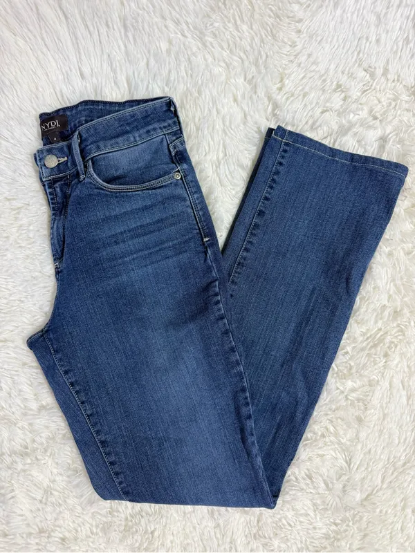 NYDJ Marilyn Straight Jeans Women’s Size 4 Medium Wash Stretch Denim - Image 5