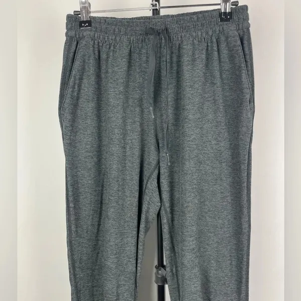 Outdoor‎ Voices Grey Tapered Leg Elastic Waist Drawstring Jogger Pants - Image 2