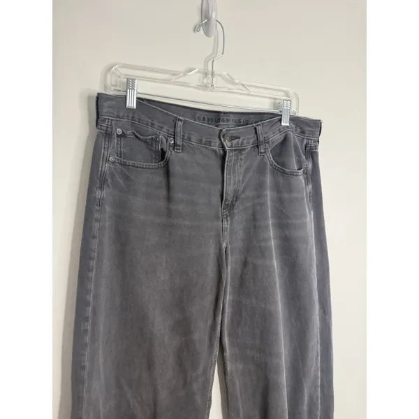 American Eagle‎ Low Rise Skater Jean Washed Black 10 Short Streetwear - Image 5
