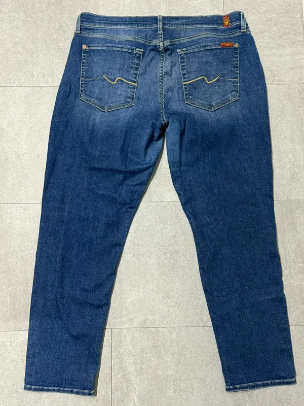 7 For All Mankind Josefina Skinny Boyfriend Jeans - Image 5