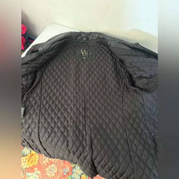 Vintage New York by‎ Winlet Women’s Large Black Genuine Leather Jacket EUC - Image 10